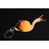 Miniblings Pendant Keychain Keyring Brown Snail Orange