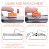 6 Orange Cutter Heads, Sliding Cutter, Bidirectional Cutter, Suitable for