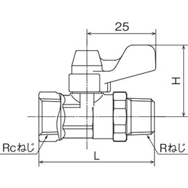 Onda Manufacturing ME2-06M Eball ME2 Type Rc1/8 x R1/8