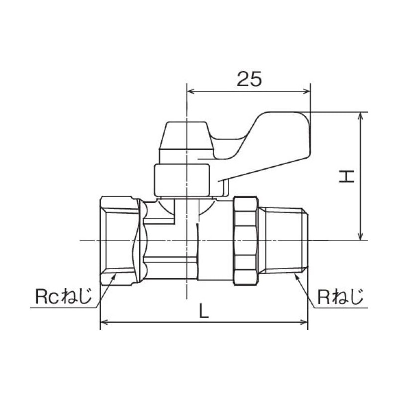 Onda Manufacturing ME2-06M Eball ME2 Type Rc1/8 x R1/8
