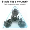 zZjoOoj Triple Suction Cup Mount for Gopro Hero 13/12/11/10 Series,