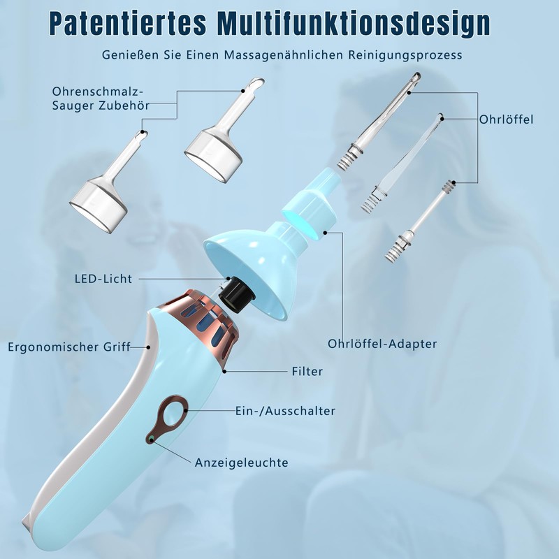 Robofun 2025 Novelty Earwax Sucker, Painless, Effective Earwax Remover