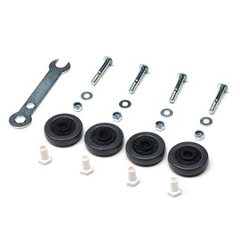 Foppapedretti 4 Ruota Gommata for Mobuili Hangers, Black