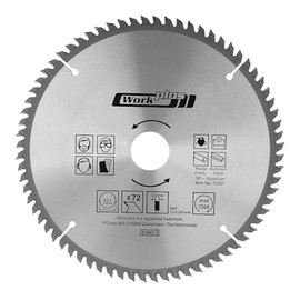 Circular Saw Blade for Aluminium & Plastic, Diameter 210 x 30 mm, 72 Teeth, Carbide, for Circular Saw, Chop Saw & Plunge Saw, Universal Use
