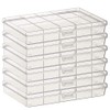 Gebildet 6pcs Plastic Transparent Storage Case Accessory Parts Storage Box