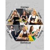 APRONNER Comfortable Water Repellent Cross Back Aprons for Women with