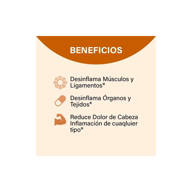 Reduce Inflamación Abdominal Reduce Inflmation® Con Cúrcuma Sabor Sin sabor