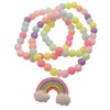 Topkids Accessories Children's Pretty Plastic Bracelet Sets, Colourful Chunky Plastic