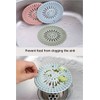 Hair Catcher Rubber Stopper Shower Drain Covers for Bathroom, Bathtub,