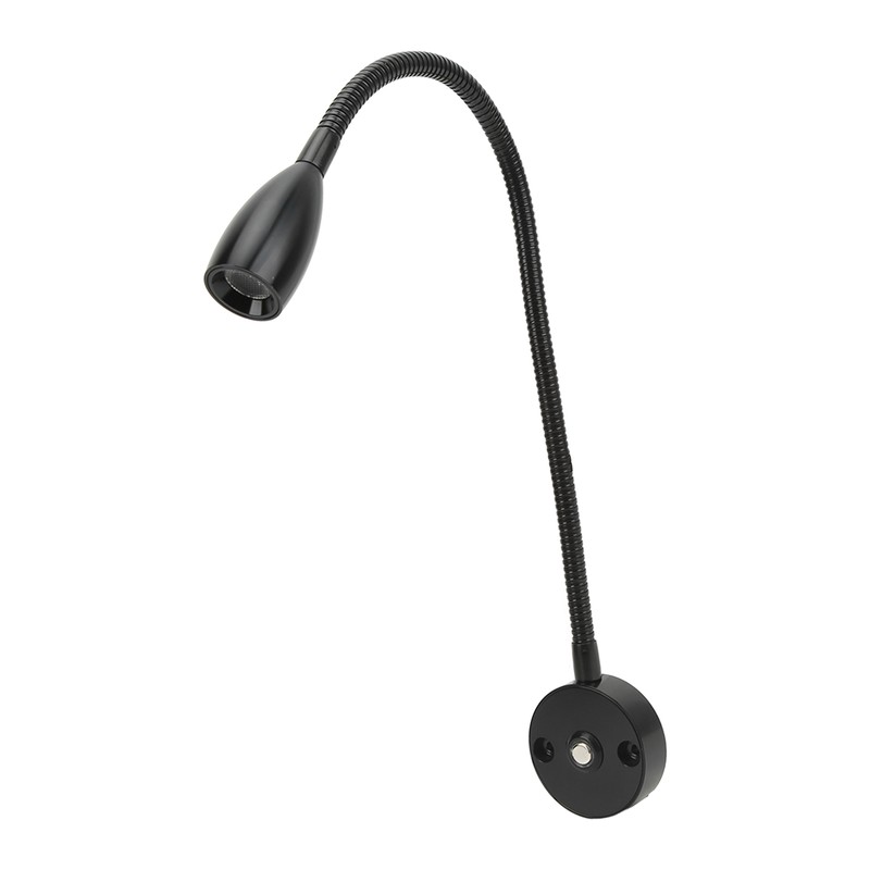 LED Reading Light 3W Wall Mount Reading Lamp Flexible Gooseneck