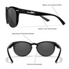 Wiley X Unisex Covert Sunglasses, Grey lenses, glossy black frame