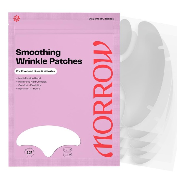 Morrow Beauty - Peptide-Infused Smoothing Forehead Wrinkle Patches - Overnight