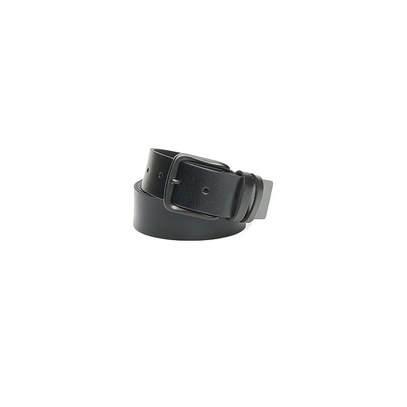 Frye Men's 40mm Flat Panel Leather Belt, Black, 42, Black,