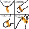 Skyzone 6 Pack Reflective Ropes - 4mm x 4M Camping