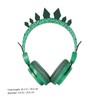 COHEALI Rhinestone Dinosaur Headphones with Mic Wired Headset for School