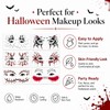 Halloween Freckle Temporary Tattoo Stickers 6 Sheets Scary Bloody Drip