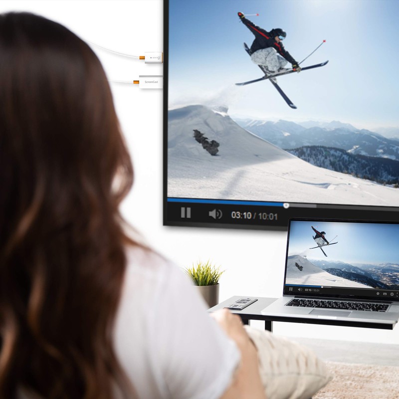 j5create ScreenCast HDMI Wireless Display Adapter Receiver - Mirror Phone,