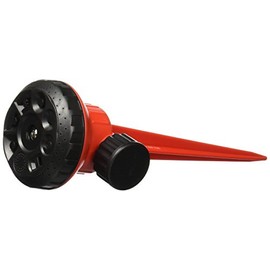SANTUL, Aspersor de Plástico con Estaca, 8 Tipos de Riego, Doble Conexión, Riego de Grandes Jardines, Modelo 7536