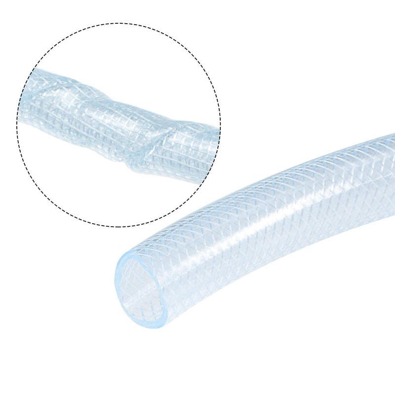 sourcing map Braided PVC Tubing, 1"(25mm) ID 1 3/16"(30mm) OD