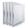 CRANBURY Punchless Clamp Binder Folder (4 Pack, Gray) - 8.5x11"
