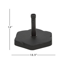 TREATLIFE HOME Sturdy Support for Your Umbrella with Hexagonal Base, Heavyweight Concrete and Steel Design, for Outdoor Spaces