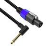 MEIRIYFA Speakon to 1/4 Mono Speaker Cable, 6.35 mm (1/4