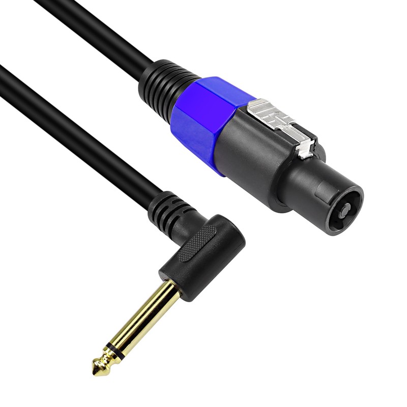 MEIRIYFA Speakon to 1/4 Mono Speaker Cable, 6.35 mm (1/4