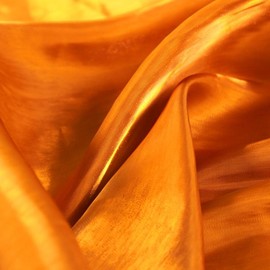 1 PCS Orange Organza Fabric, Tulle Fabric Organza Roll for Stage Costume, Performance Costume, 1.5M