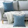 Artscope Cushion Covers Set of 2 Linen Decorative Square Pillowcases