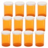 Empty Plastic Pill Bottles with Easy Open Snap Caps (Not
