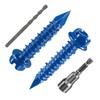 Wensilon(100 PCS) 1/4" * 1-1/4" Slotted Hex Washer Head Concrete