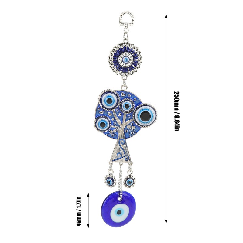 Evil Eye Pendant Life Tree Design Prevent Bad Energy Bring