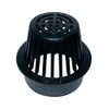 NDS 6 in. Black Round Polyolefin Atrium Grate
