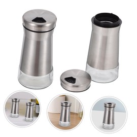 Alipis 2Pcs Portable Spice Dispenser with Transparent Base for Kitchen BBQ Camping and Outdoor Use Multi Function Seasoning Jar