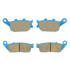 Ceramic Brake Pads Front Rear for Honda VT 1300 CX Fury 2010-2021, VT 1300 CS Sabre 10-14, VTX 1300 S/C/R/T Replacement Disc Brake Pads Set