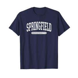Springfield Massachusetts T-Shirt Vacation College Style Tee T-Shirt