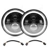CHUSYYRAY Pair 7" inch Round Led Headlights Hi/Lo Beam FOR