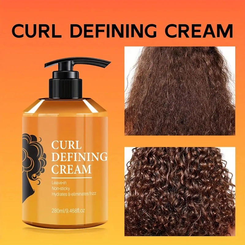 Crema Rizada Antiencrespamiento Para Un Peinado Duradero