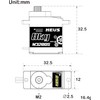 MEUS Racing Coreless High Torque RC Micro Servo with Mount