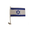 Israel Country Flag .. Heavy Duty Car Stick Flag 12"X