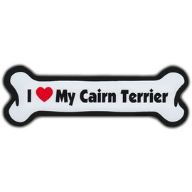 Dog Bone Magnet: I Love My Cairn Terrier | Dogs Doggy Puppy | Car Automobile