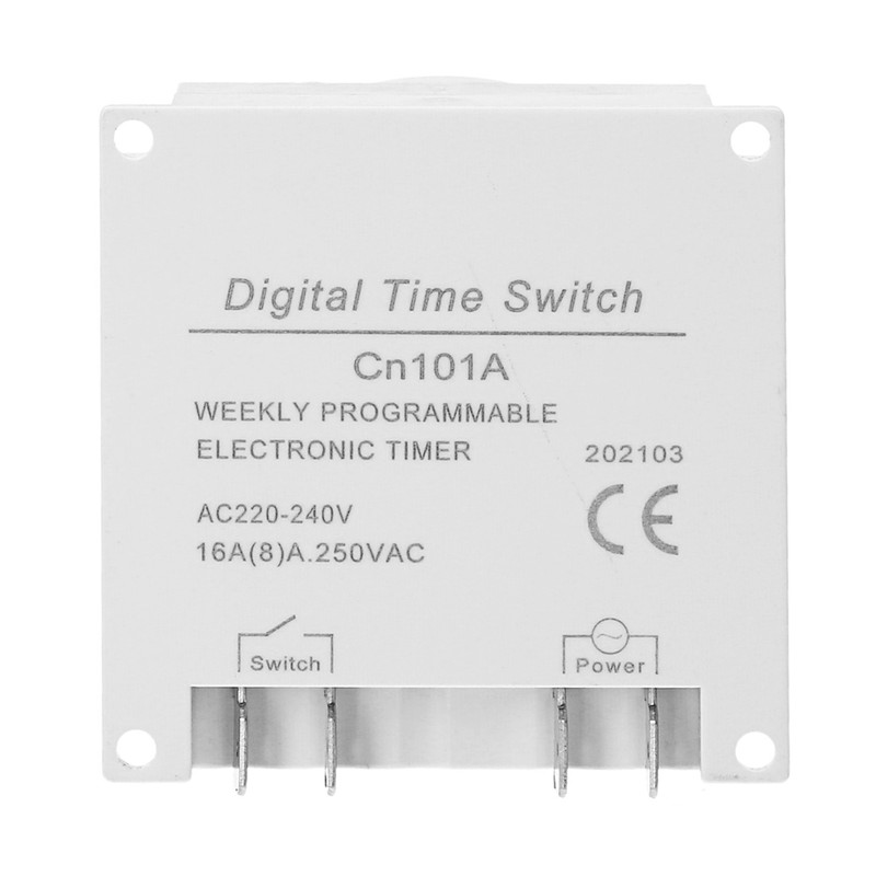 Weekly Programmable Digital Timer Switch Panel Mounted Electrical Timer 16