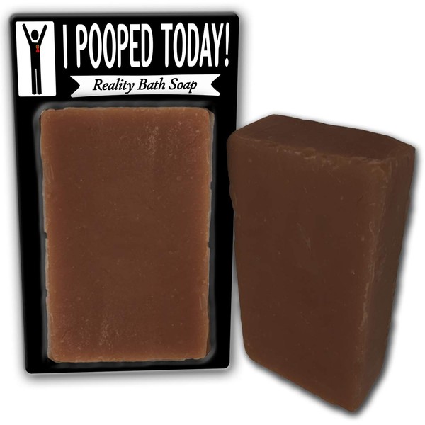 I Pooped Today Soap Chocolate Bath Soap Poop Gags for Women Men Chocolate Novelty Soap Secret Santa Unisex White Elephant Stocking Stuffers for Men Retirement Gags Over-The-Hill Birthday