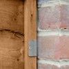 41mm Fence Panel Fixings Galvanised Post Clips 24 Clip Set,