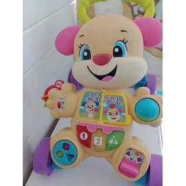 Fisher-price Andadera Caminadora Para Bebé Perrito Rosa (Usado)