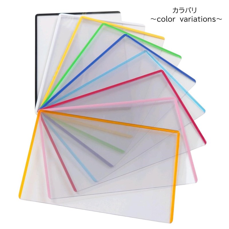 Hagoromo No. 82165 Pressed Color L-format Photo Case, 5 Pieces,