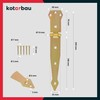 KOTARBAU® Door Hinge 200 mm Galvanised Door Hinge Cross Hinge