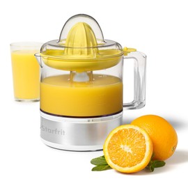 Starfrit Electric Citrus Juicer - 800ml - 2 Size Juicing Cones - Auto-Reverse Rotation - 30W