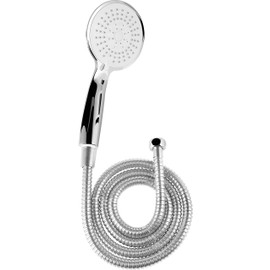 Cornat Carballo SA330595 Shower Set - Hand Shower 110 mm - 5 Jet Types: Normal, Soft and Massage Jet - Anti-limescale and Water-Saving Insert - 150 cm Shower Hose / Set for Shower and Bathtub