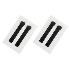 KKUADCEHI 2 Pairs Glasses Ear Cushion Soft Knitting Eye Glasses Ear Grippers, AntiSlip Elastic Eyeglasses Ear Grips for Glasses (Black)